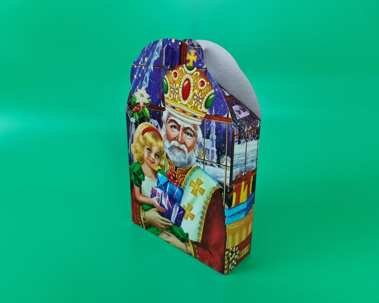 Коробка під цукерки №236 (600гр) new Щасливих свят (25 шт)