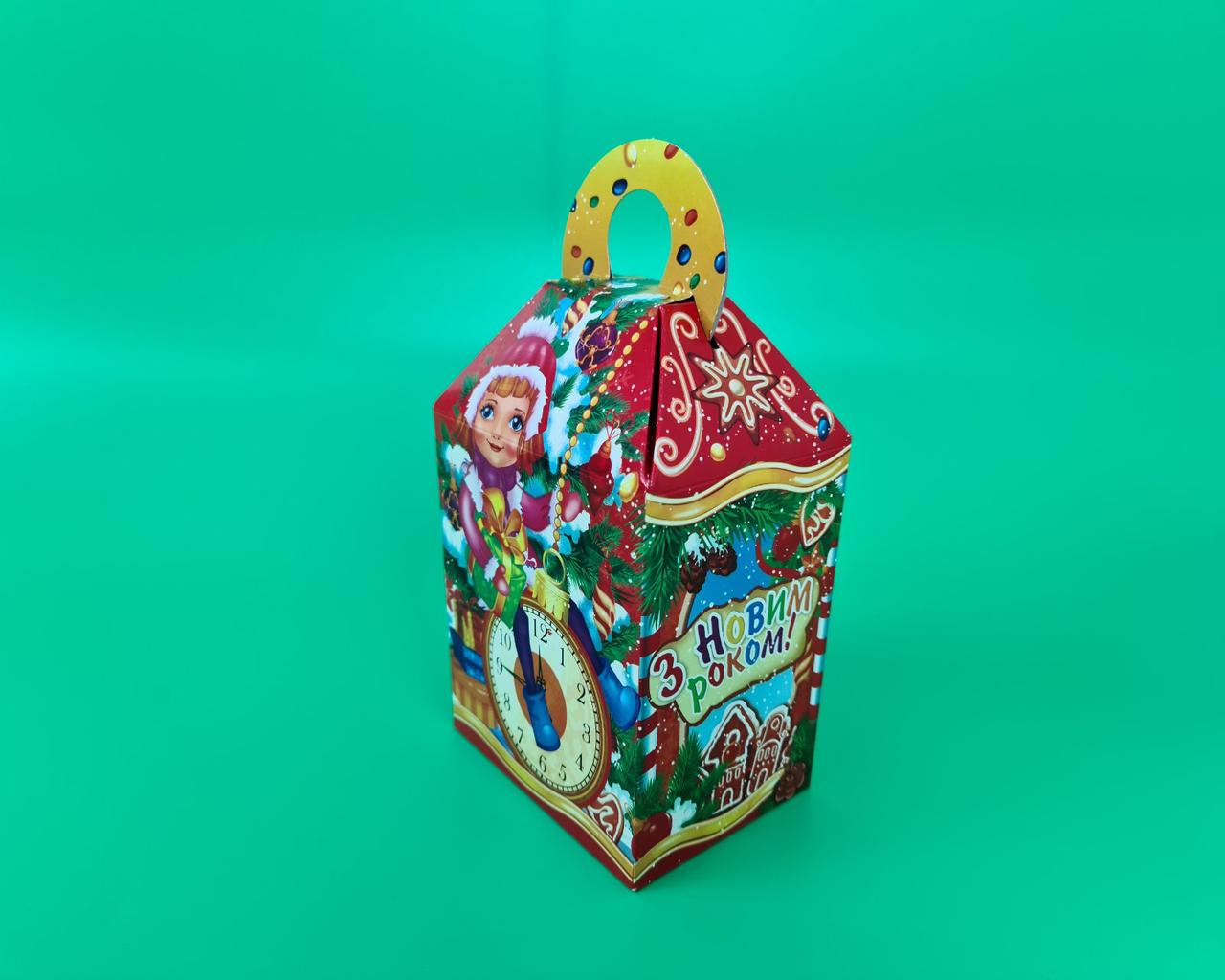 Новорічна картонна коробка для цукерок, "Лускунчик", на 700грамм, (25 шт)