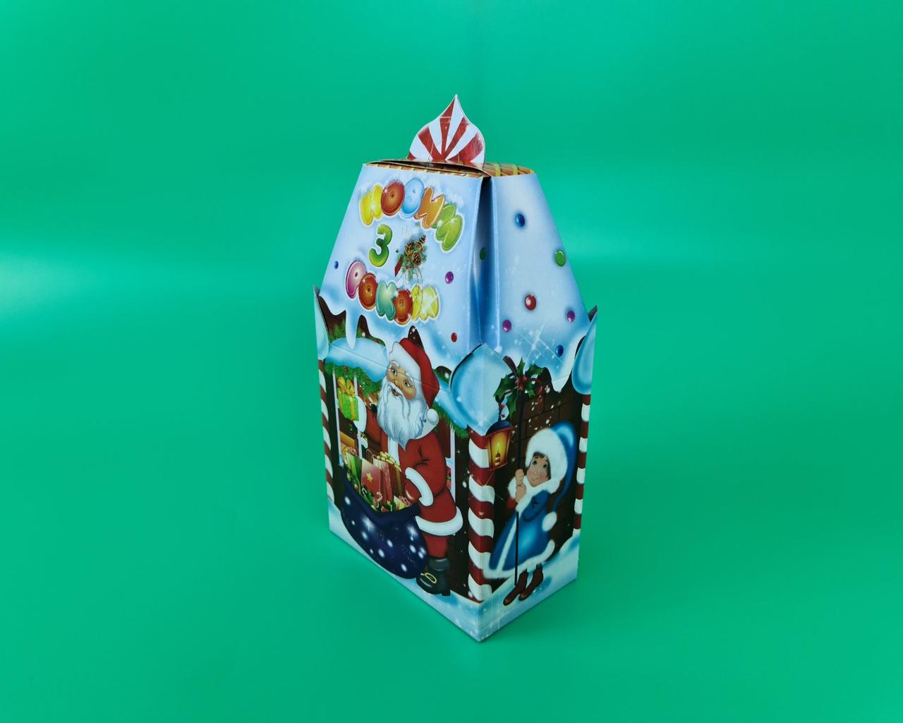 Новорічна картонна коробка для цукерок, "Лускунчик", на 700грамм, (25 шт)