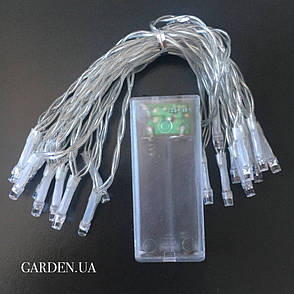 Гірлянда Ніть GARDEN на батарейках 3 м теплий білий, фото 1