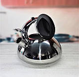 Чайник зі свистком 3л з нержавіючої сталі Edenberg EB-1323 Чайник для індукційної плити Чайник газовий, фото 3