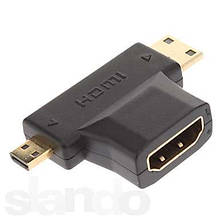 Перехідник (адаптер) з Mini HDMI і Micro HDMI на HDMI