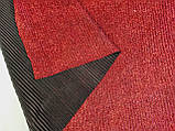 Трикотаж стрейчовий, червоний, гофрирований паралельно ширині 1,32 м, фото 4