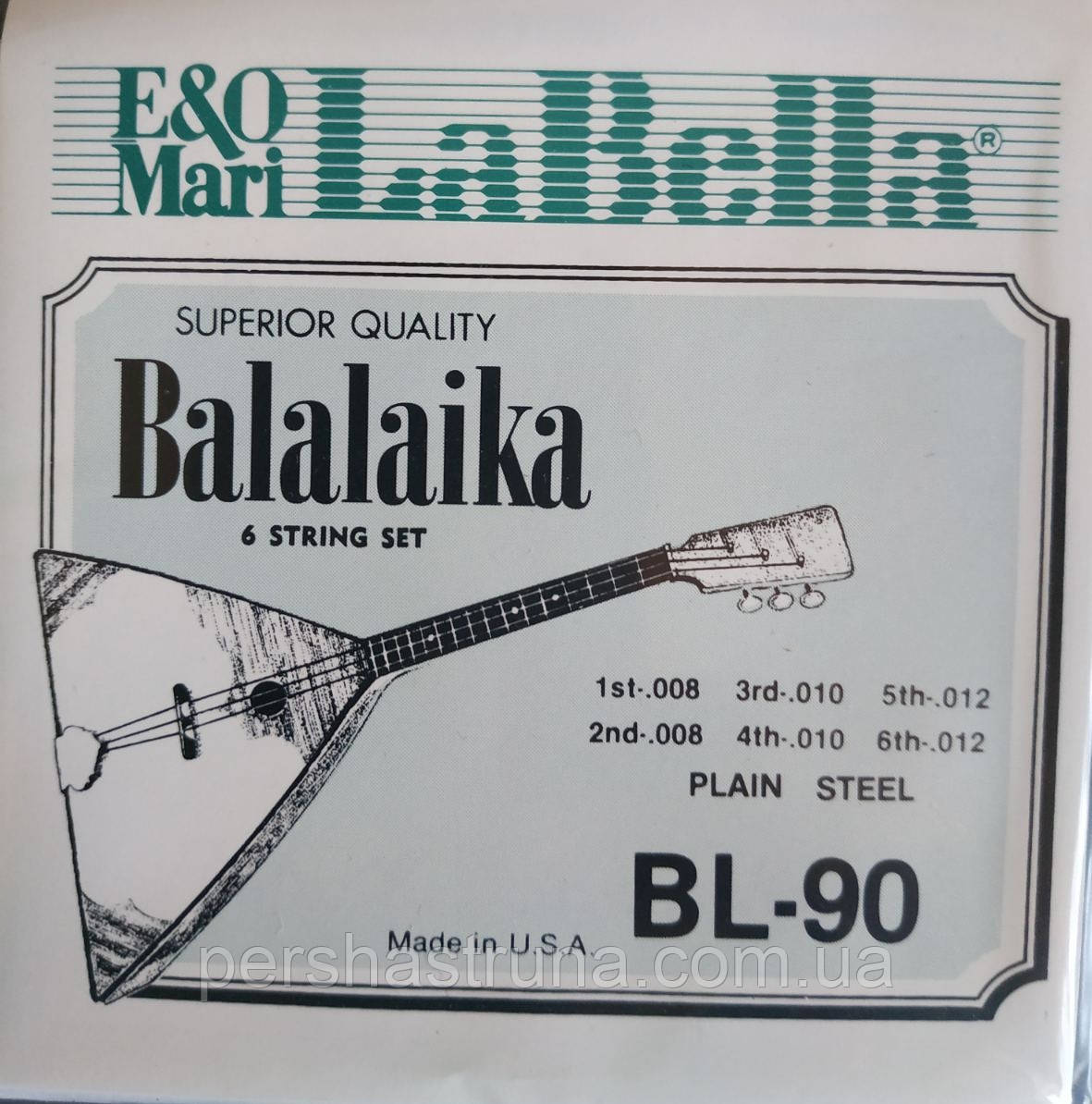 Струни для балалайки 6 струн La Bella BL-90