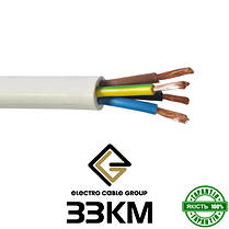 Провід ПВС 4х4 ЗЗЦМ, Круглий, Мідний, Гнучкий, Багатожильний, Кабель для підключення електроустаткування, фото 2