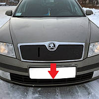 Зимняя накладка Skoda Octavia A5 2005-2010 Мат Бампер "FLY"