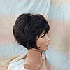 Перука пишна піксі боб з термоволосся шоколадний 2851-6, фото 6