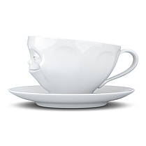 Чашка  с блюдцем для кофе Tassen "Усмешка" (200 мл), фарфор, фото 2