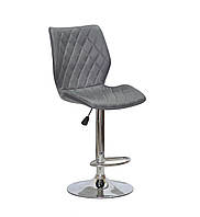 Барный стул Тони темно- серый кожзам TONI BAR CH - BASE, стул для визажа