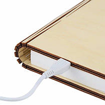 Светильник-книга "MAPLE SMART" мини, дерево клен, фото 2
