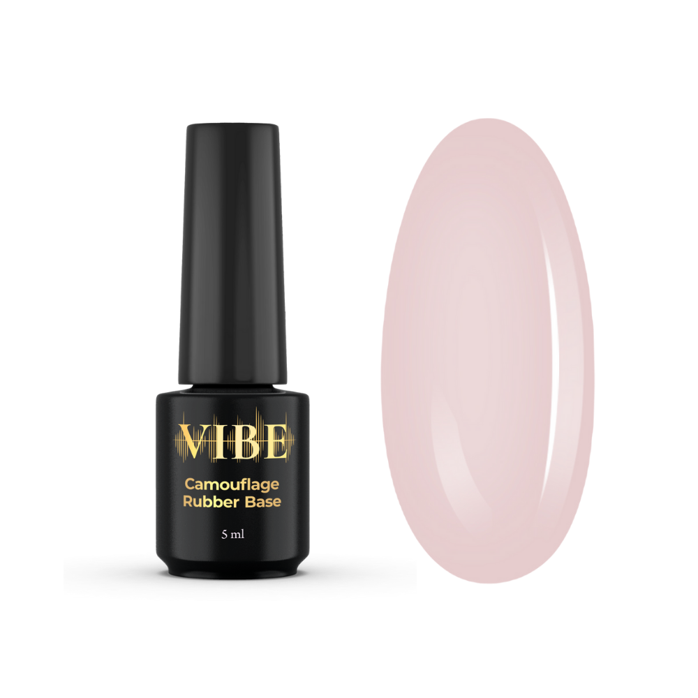 Основа камуфлююча для гель-лаку VIBE Rubber Base Color №08 Soft Kiss 5 мл
