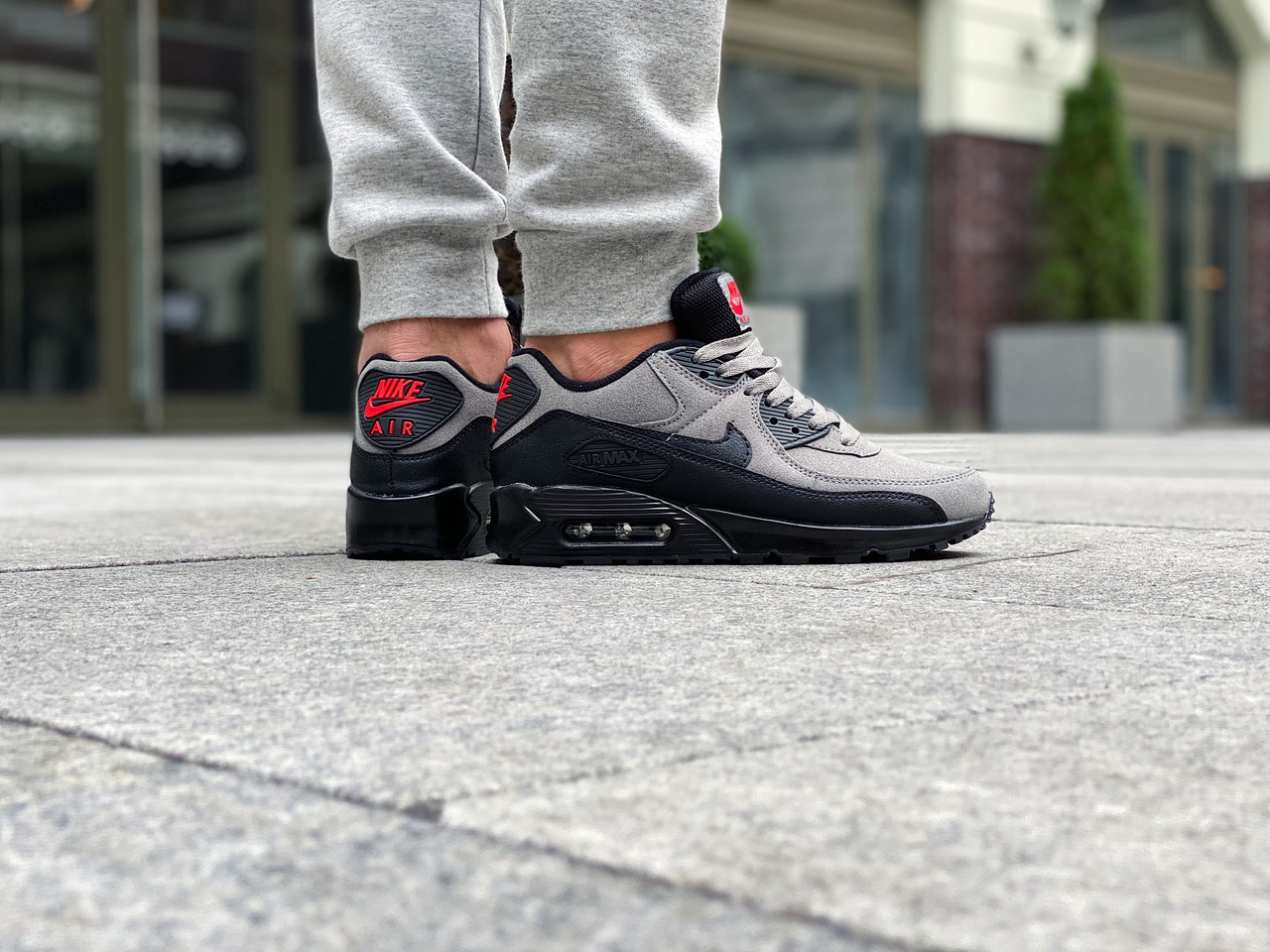 Nike air max 90 essential grey suede hotsell