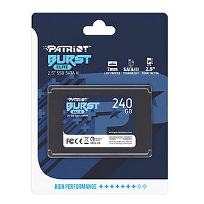 SSD накопичувач Patriot 240gb (PBE240GS25SSDR) (DC), фото 2