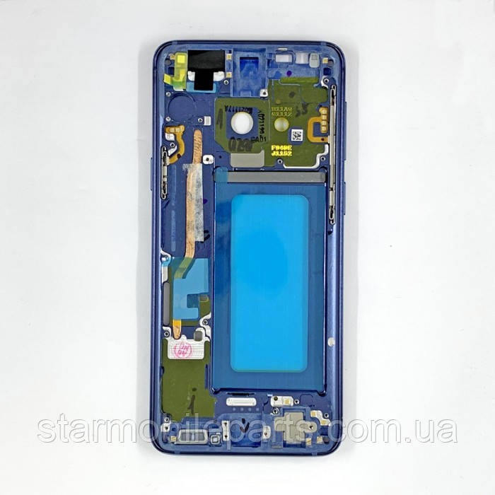 Середня частина корпуса для Samsung G960 Galaxy S9 блакитна, фото 1
