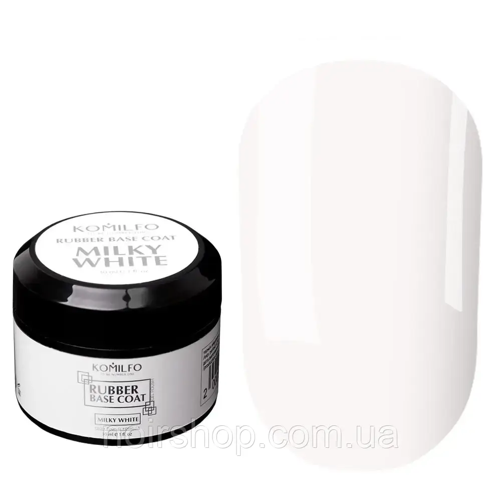 База Komilfo Milky White Base, кругла, 30 мл