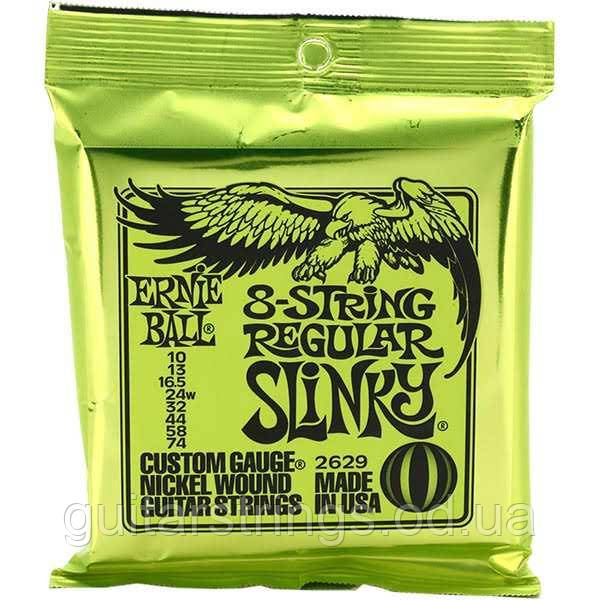 Струни Ernie Ball 2629 8-String Regular Slinky 10-74