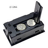 Термометр з гігрометром термогігрометр РК дисплей чорний, фото 2