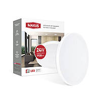 Світильник світлодіодний настінно-стельовий Maxus Ceiling light 24W 4100K C (коло)