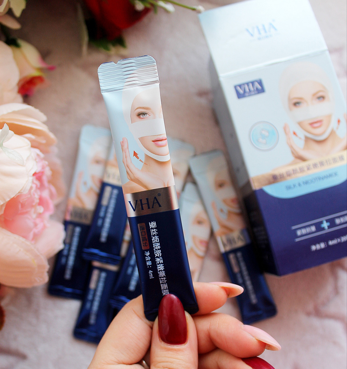 Очищаюча маска плівка VHA Silk & Nicotinamide 4 ml