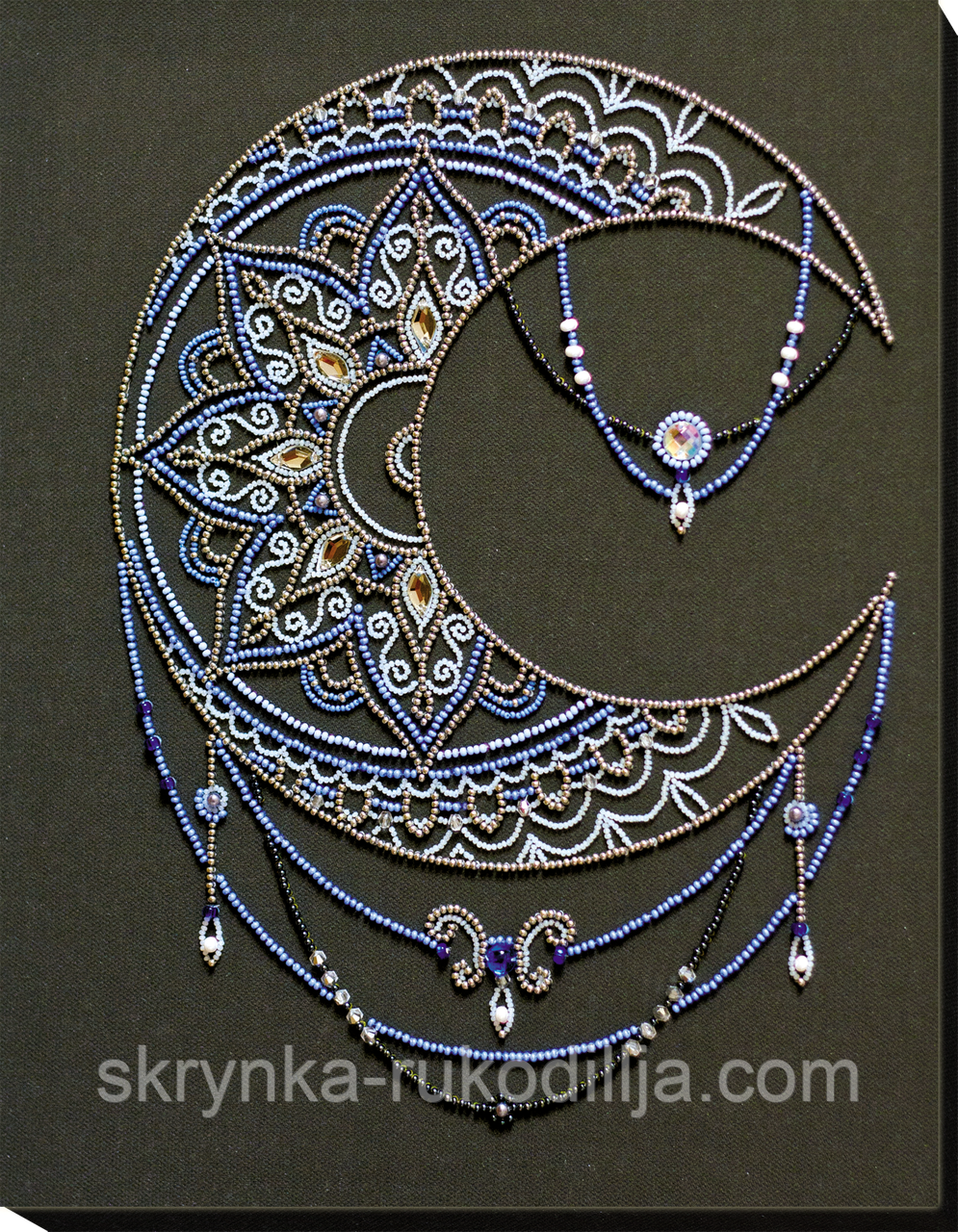 Набір для вишивання бісером на художньому холсті «"Місячний візерунок"» AB-769, 26х33см (Абріс Арт)