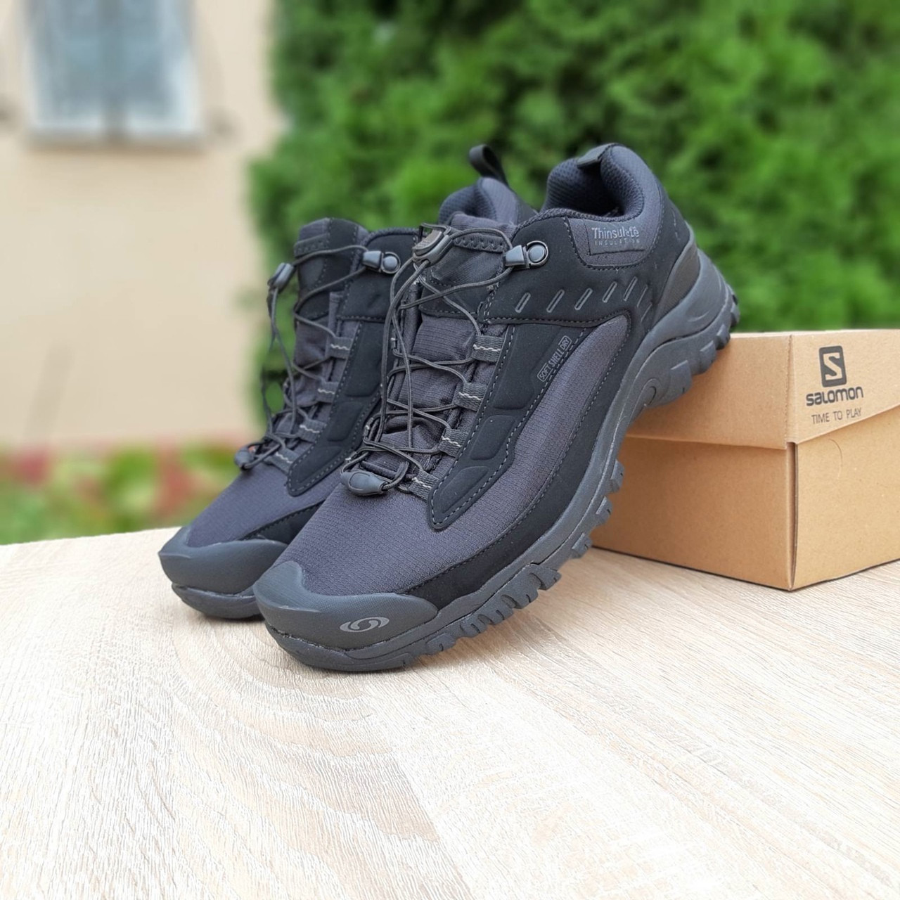 Чоловічі кросівки Salomon soft shell dry, чорні
