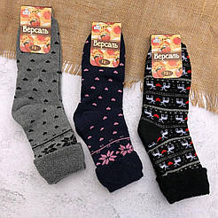 Жіночі махрові шкарпетки Версаль із закотом рис.3