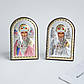 Ікона Святий Миколай Чудотворець арка із кольоровою емаллю, фото 2