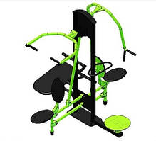 Тренажер Жим від грудей - Верхня тяга - Прес - Твістер