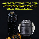 Налобний ліхтар SKILHUNT H04 RC Mini + 1100mAh 18350 Акумулятор (1200LM, NICIA 519A HIGH-CRI LED, 4500k, IPX8, TIR, Магніт), фото 6