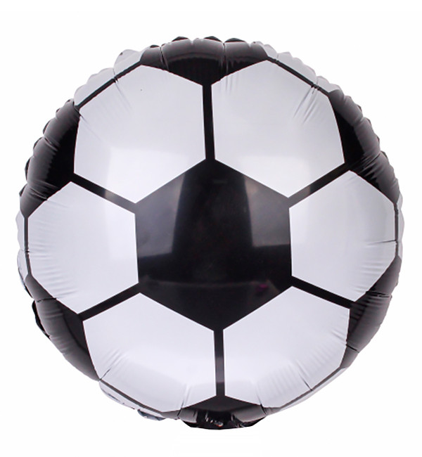 Фольговані кульки "Футбольний м'яч", Ø - 45 см
