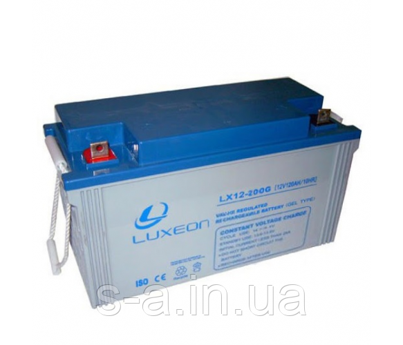 200Ah GEL Акумуляторна батарея 12 V 200,0 Ah GEL Luxeon LX12-200G для систем резервного та автономного живлення