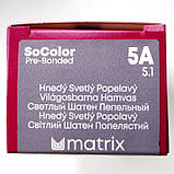 5A (світлий шотен попелястий) Стійка крем-фарба для волосся Matrix SoColor Pre-Bonded,90ml, фото 2