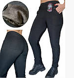 Штани зимові, жіночі, щільні на хутрі. Ластівка. 4XL (54 р), фото 3