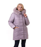 Женская зимняя стильная куртка пуховик 48-62 р