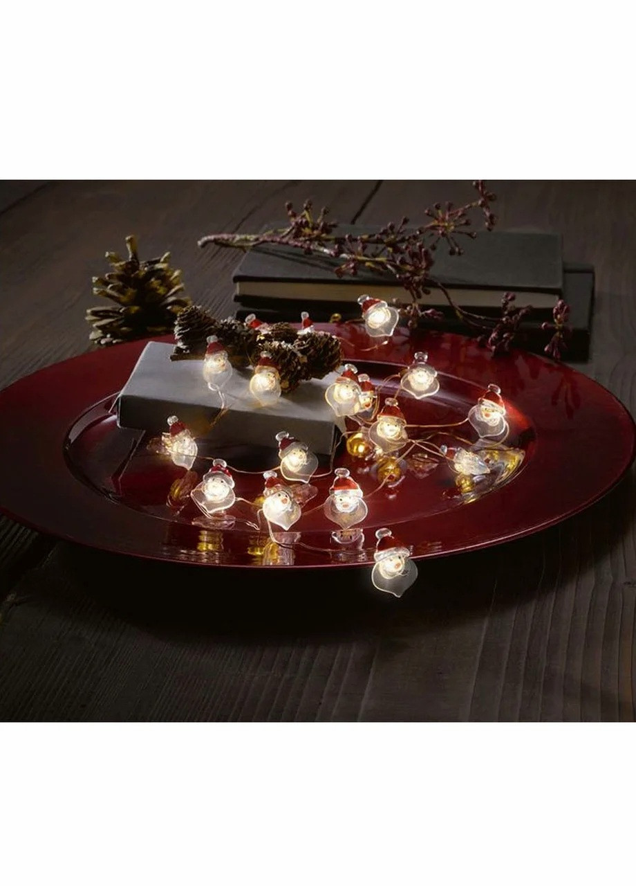 Струнна мідна гірлянда Санта Клаус Livarno Home 20 LED з таймером 2,3 м, фото 1