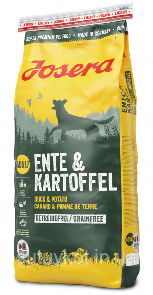 JOSERA Ente & Kartoffel Йозера Енте енд Картофель (Качка та Картопля), 12,5 кг.