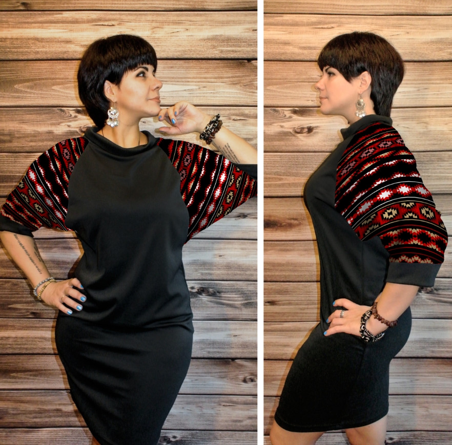 Розумне плаття з 3D принтом: Перуанські орнаменти ВСІ Розміри, фото 1