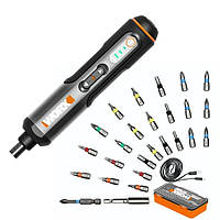 Акумуляторна викрутка Worx WX240 з насадками в кейсі