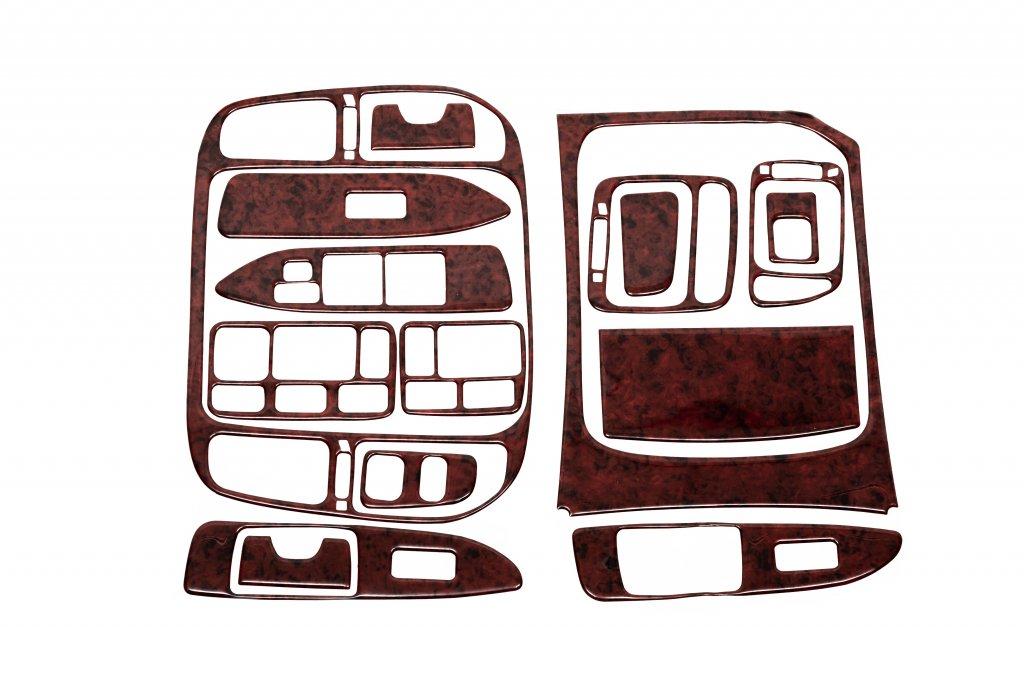 Накладки на панель Дерево для Toyota Land Cruiser 100 1998-2007 рр, фото 1