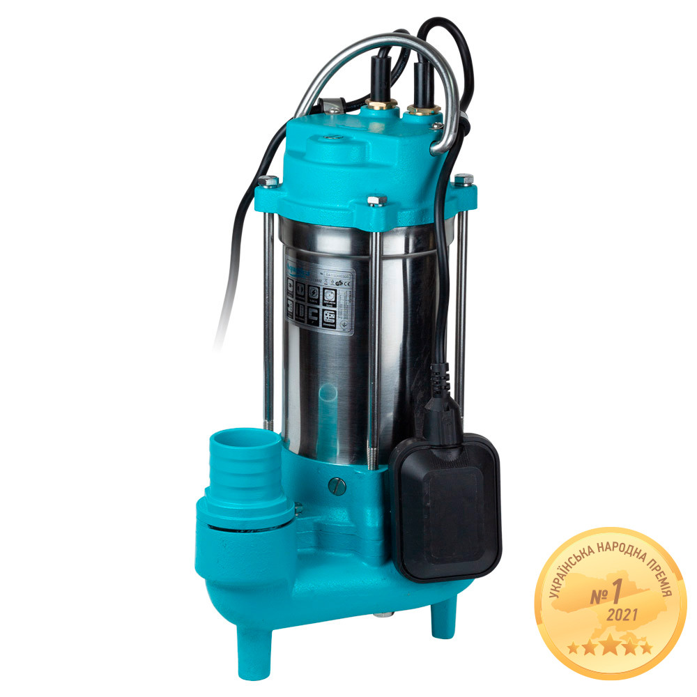 Насос каналізаційний AQUATICA 0.75 кВт Hmax 12 м Qmax 225 л/хв з ножем (нерж) (773432)