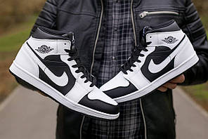 Зимові кросівки Jordan 1 Retro High Winter White Black