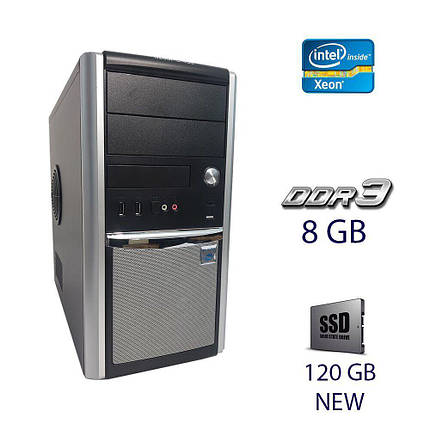 Комп'ютер Hyundai iTMC Pentino / Xeon E3-1225 v3 4ядра 3.2-3.6 GHz/8 GB DDR3 / 120GB SSD NEW / 300W, фото 1