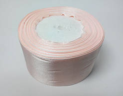 Стрічка атлас 5 см світло-рожевий