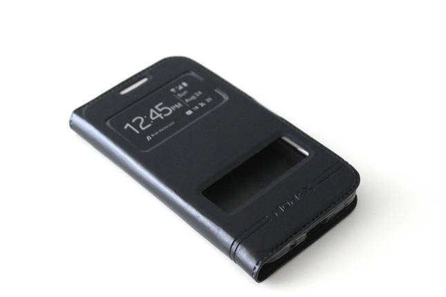 Шкіряний чохол-книжка для Samsung Galaxy Core Prime G360 / G361H чорний, фото 1