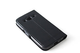 Шкіряний чохол-книжка для Samsung Galaxy Core Prime G360 / G361H чорний, фото 5