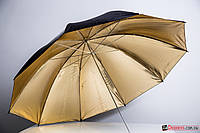 Студийный зонт Mingxing 152 см черный с золотым, однослойный (48088)