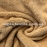 Ткань Махра Велсофт двухсторонняя Турция ширина 2м Песочный