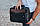 Ділова сумка-портфель чоловіча шкіряна для ноутбука і документів чорна Tiding Bag, фото 7