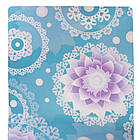 Килимок для йоги замшевий антиковзаючий Record 183x61x0,3см з приємним квітковим принтом, фото 4