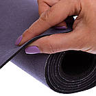 Килимок для йоги замшевий Record 183x61x0,3см з фіксуючим ременем в комплекті, фото 5